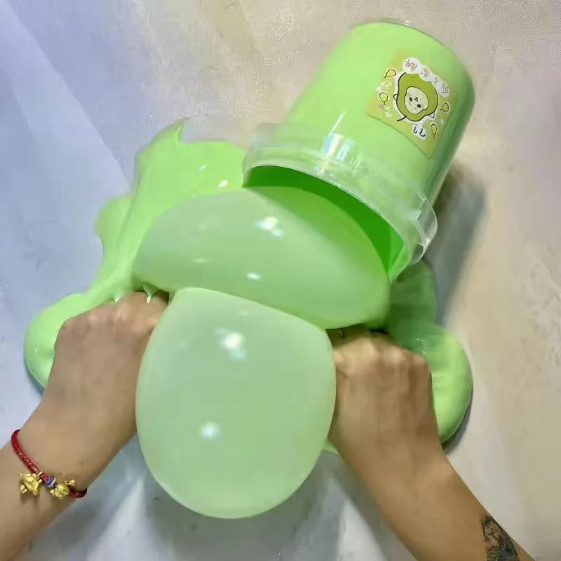 Slime Charm Forkid Hug Milk Super Large Bucket Children\'s Non-stick Coverable Decompression Educational Toy Slime Fluffy