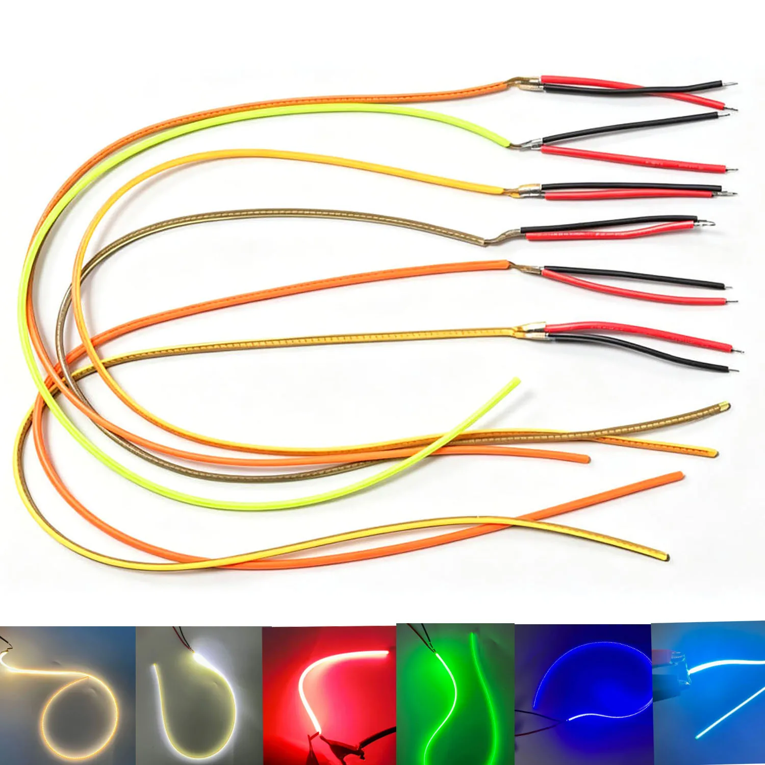 Free Cut Flexible LED Filament for LED Bulb 25mm 80mm 110mm 128mm 190mm 255mm 300mm DC 3V Lamp Accessories Diode DIY Parts