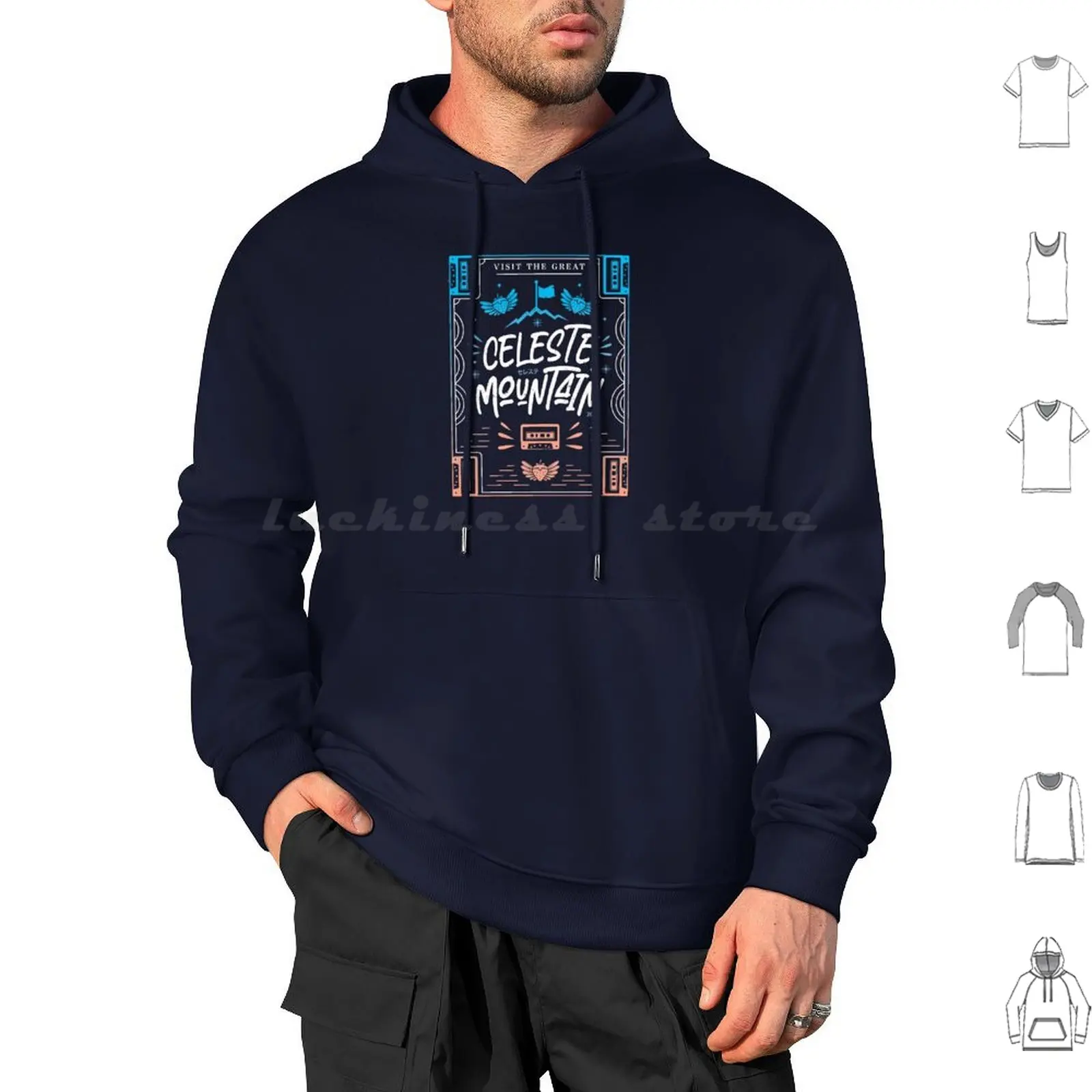 Celeste Mountain Sudaderas con capucha de manga larga Celeste Celeste Game Madeline Strawberry Strawberries Gaming Gamer Celeste