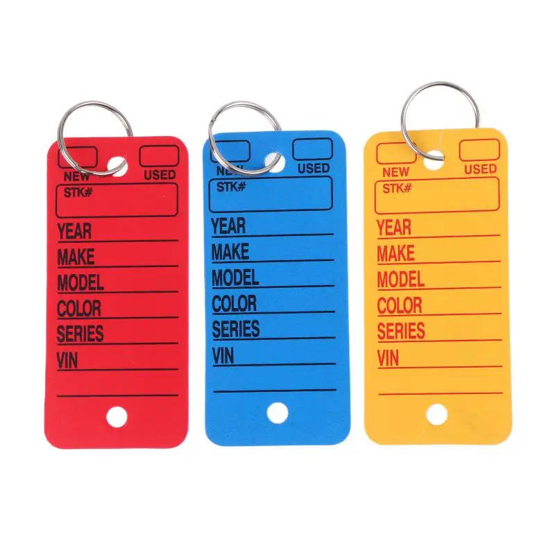 10Pcs Stylish Card-shaped Pet Name Tag, Handwritten Label Car Keychain, Waist & Bag Charm DIY Decoration Accessory