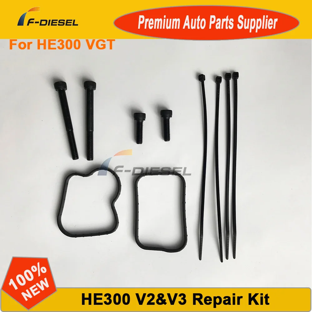 5-IN-1 Universal Turbo Actuator Repair Kit With Gasket/Seal,Bolt,Mounting Bolt,Wire Ties For CUMMINS HOLSET VGT HE300 VG HE351VE