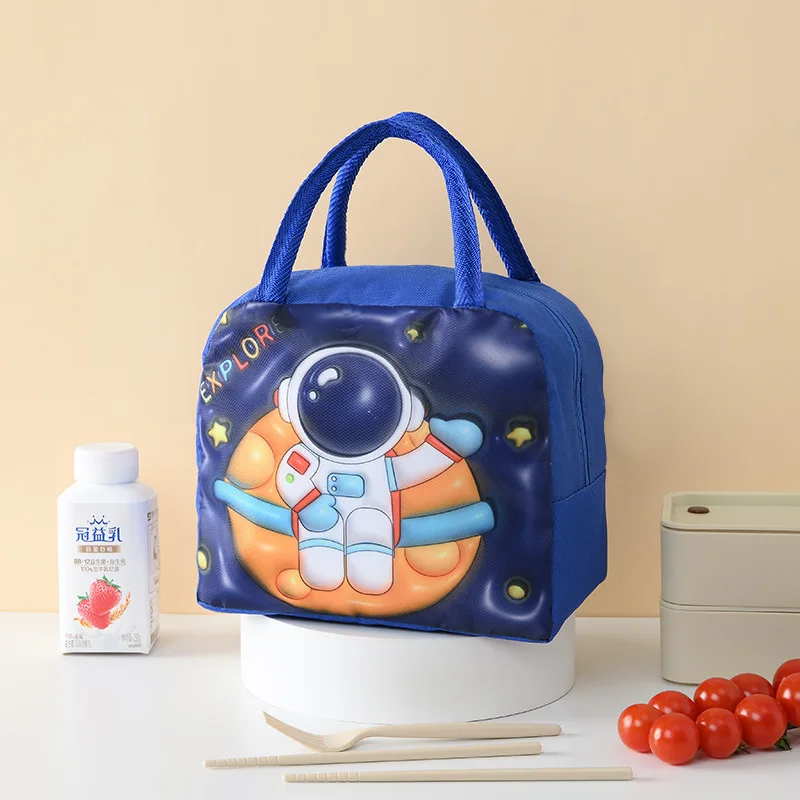 

Cute 3d Cartoon Animal Pattern Thermal Lunch Box Cooler Bag Potable Insulated Bento Handbag Waterproof Picnic Food Container Bag