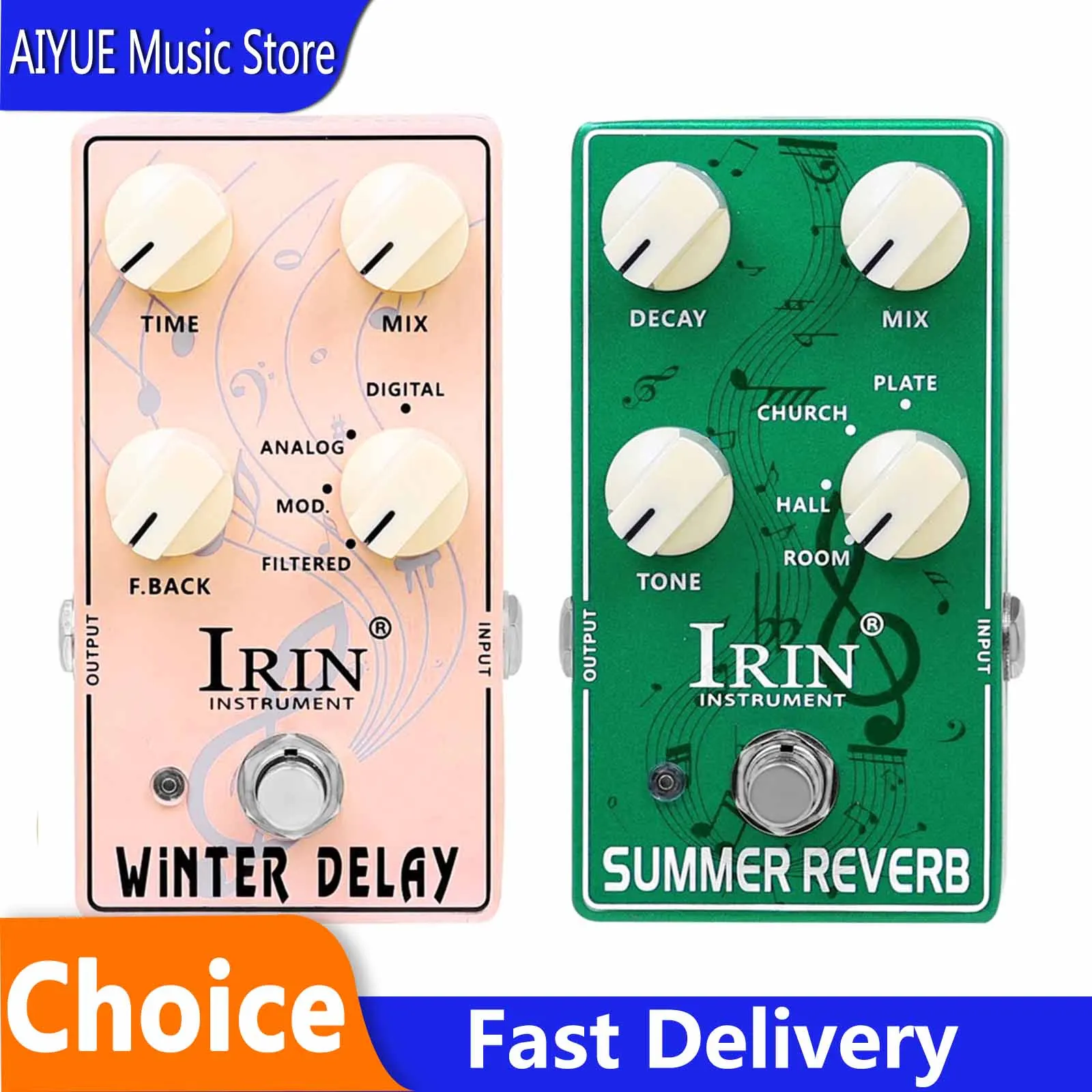 irin-xs-05-xs-06-guitar-effect-pedals-summer-reverb-winter-delay-effect-pedals-with-anti-slip-pads-electric-guitar-accessories