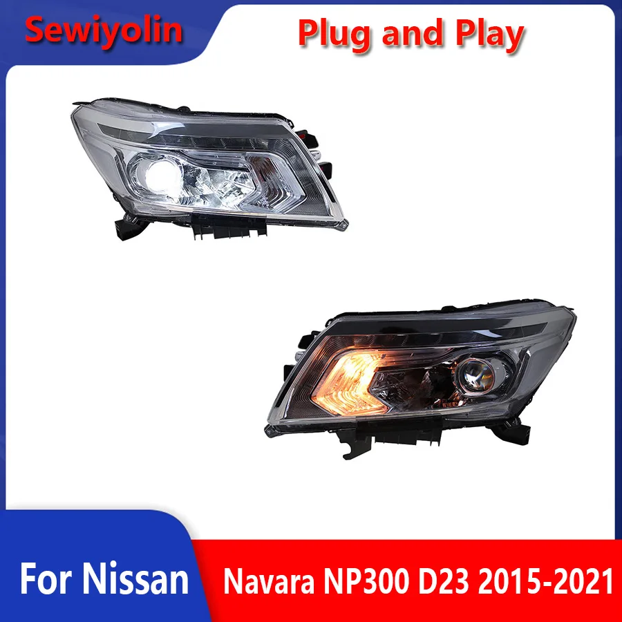 

Car Accessories Auto Headlights led For Nissan Navara NP300 D23 2015-2021 DRL Fog Brake Lamp Assembly Tuning Light Plug And Play