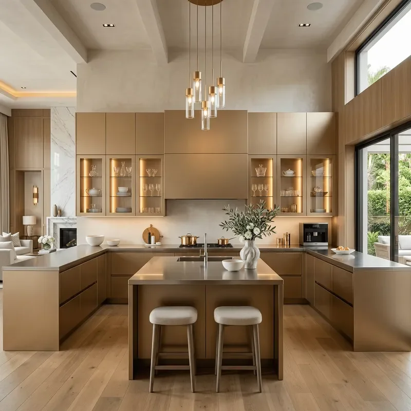 Private Moisture Proof Furniture Antibacterial Stainless Steel Kitchen Cabinet with Kitchen Storage Cabinet for Apartment