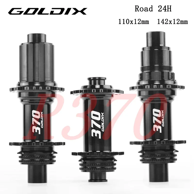

GOLDIX R370 Road Bike Hub -36T Ratchet 24H J-Bend Spoke Center Lock 36T Ratchet | Road/Travel Bikes HG/XDR Freehub