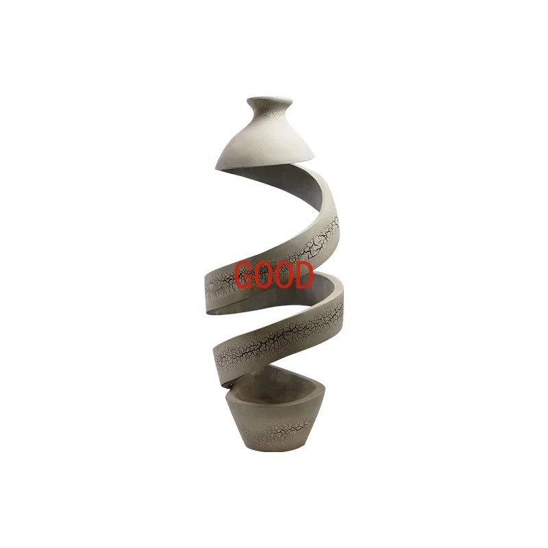 

Modern Creative Abstract Wood Carving Ornaments Sales Office Model Room Entrance Sculpture