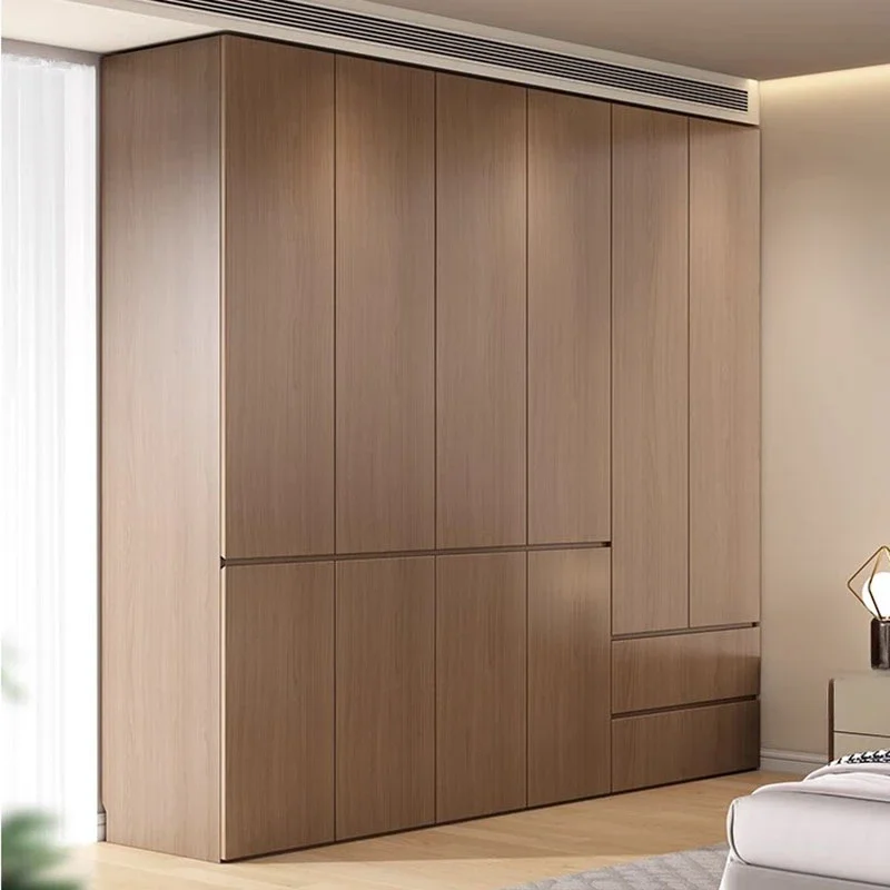 Nordic Luxury European Wardrobe Storage Hanging Clothes Organizer Wardrobe Bedroom Modern Ropa Home Furniture