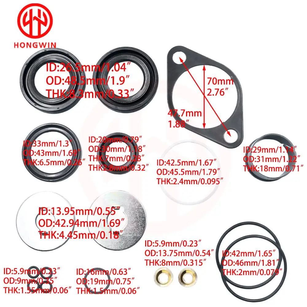 Steering Rack Seal Kit OEM 04445-26140 For Toyota Hiace 2005-2014 Regiusace 2004 – 2013 Power Steering Gear Replacement Parts