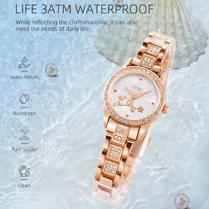 2024 New Style Sports Waterproof Women's Wrist Watches Be Applicable To Luxury Simple Light Luxury Niche Women's Bracelet Watch