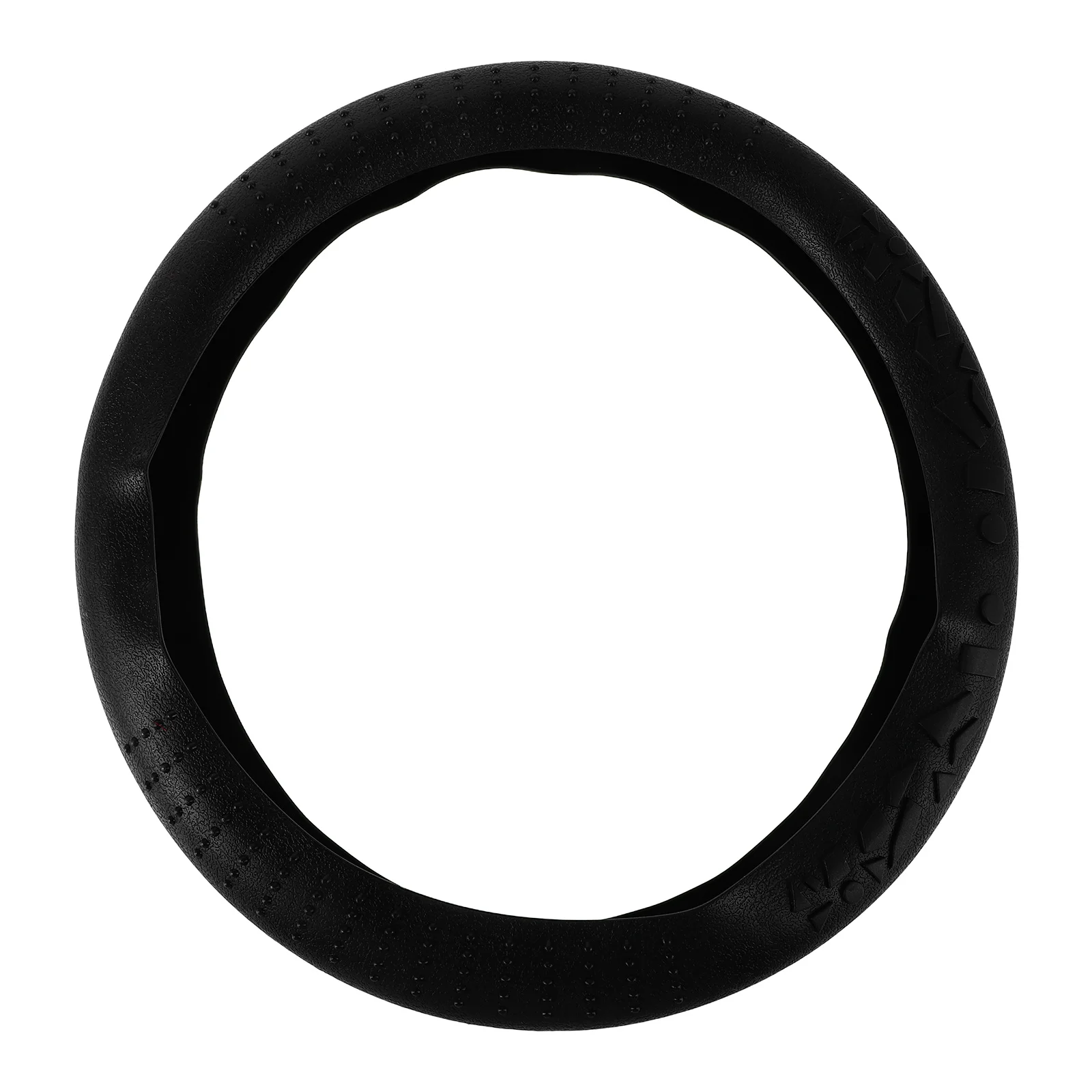 

Geometric Steering Wheel Protector Silicone Universal Fit Elastic Particles Material Enhanced Control Driving Safety