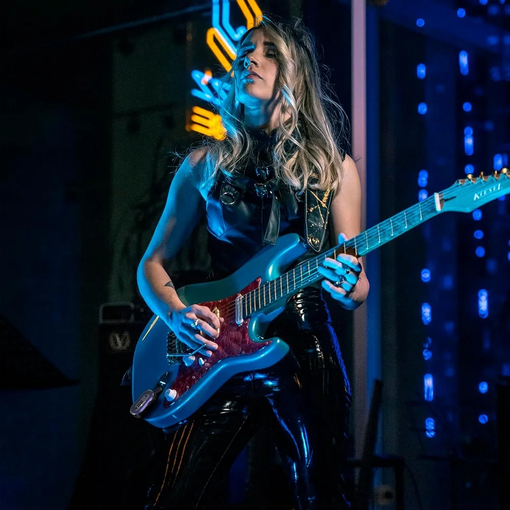 SMIEA Xvive A58 Sistem Gitar Nirkabel 5.8GHz Penerima Pemancar Gitar Nirkabel untuk Gitar Bass Listrik Aktif atau Pasif