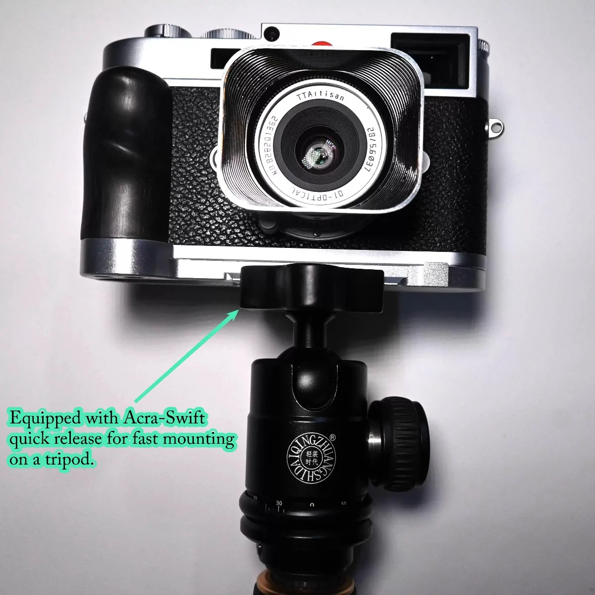 Soporte de madera ultraligero para cámara LEICA m11 Arca-Swiss RRS, soporte tipo L, trípode, cabeza de bola, placa rápida, mango de agarre de Base