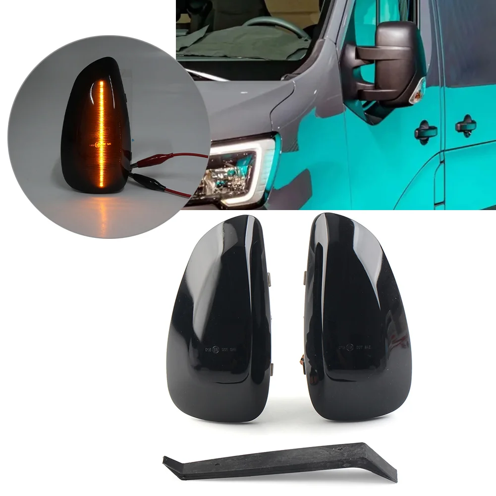 Dynamic Rearview Mirror Sequential Turn Signal Lights For Renault Master MK3 For Vauxhall Movano For Nissan Interstar NV400 Van