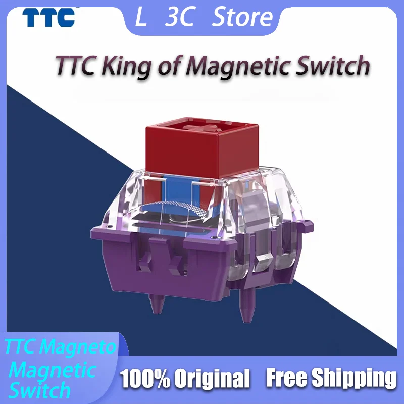 TTC Magneto Switch Gaming E-Sports Magnetic Switches Custom Hot Swappable Long Spring Elasticity Stable Durable PC Keyboard DIY