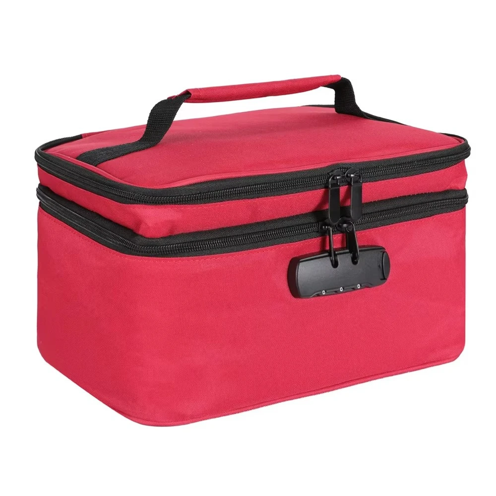 M Portable Medical First Aid Kit Bag Multi-layer Organizer With Lock