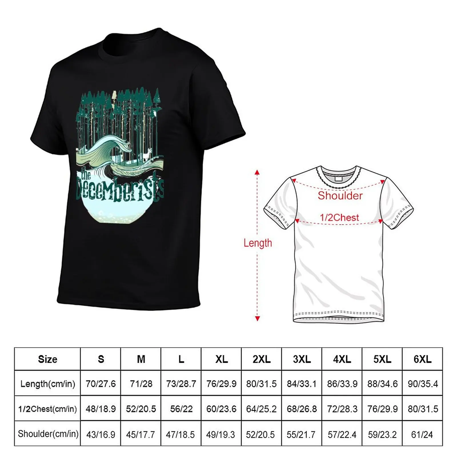 The Decemberists folk rock band design T-Shirt man t shirt summer T-Shirt