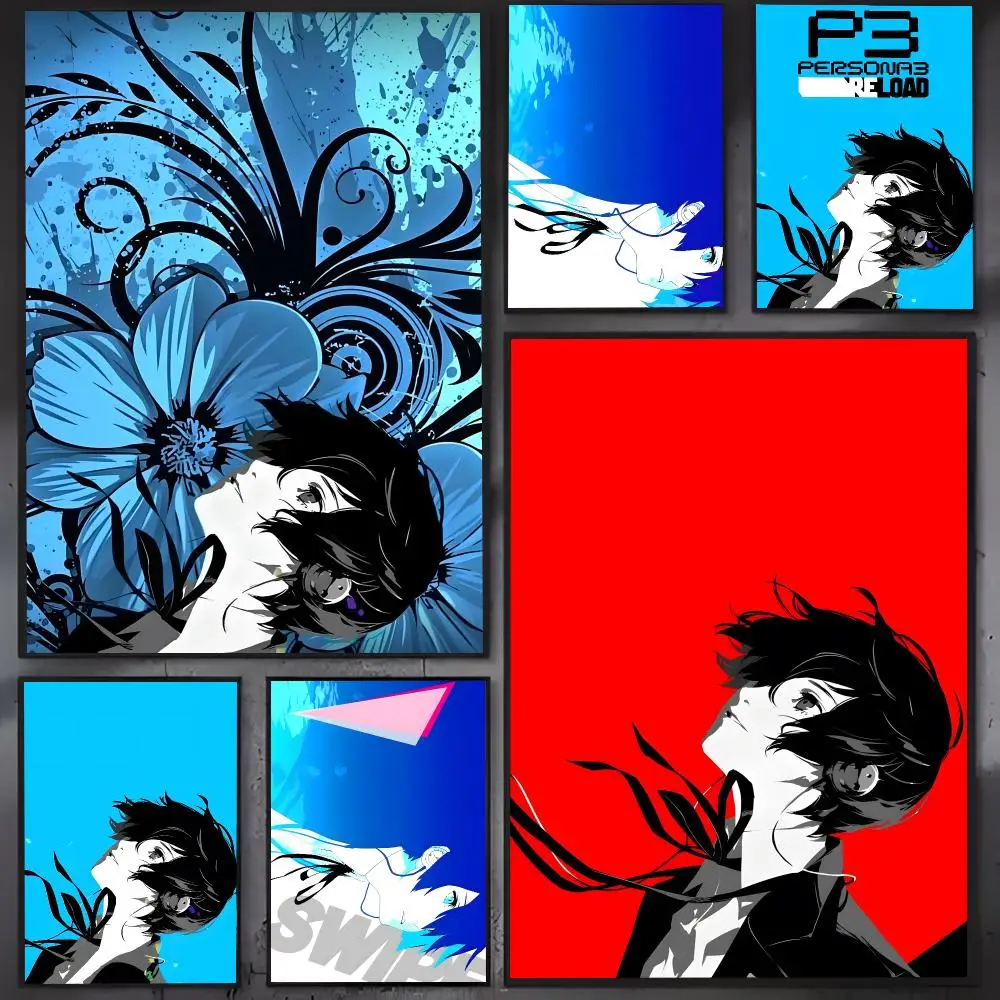 Game P-Persona 3 Reload Poster PC Hot Poster Art HD Canvas AAA Advanced Aesthetic Printing Paper Wall Art For Living Room Home D