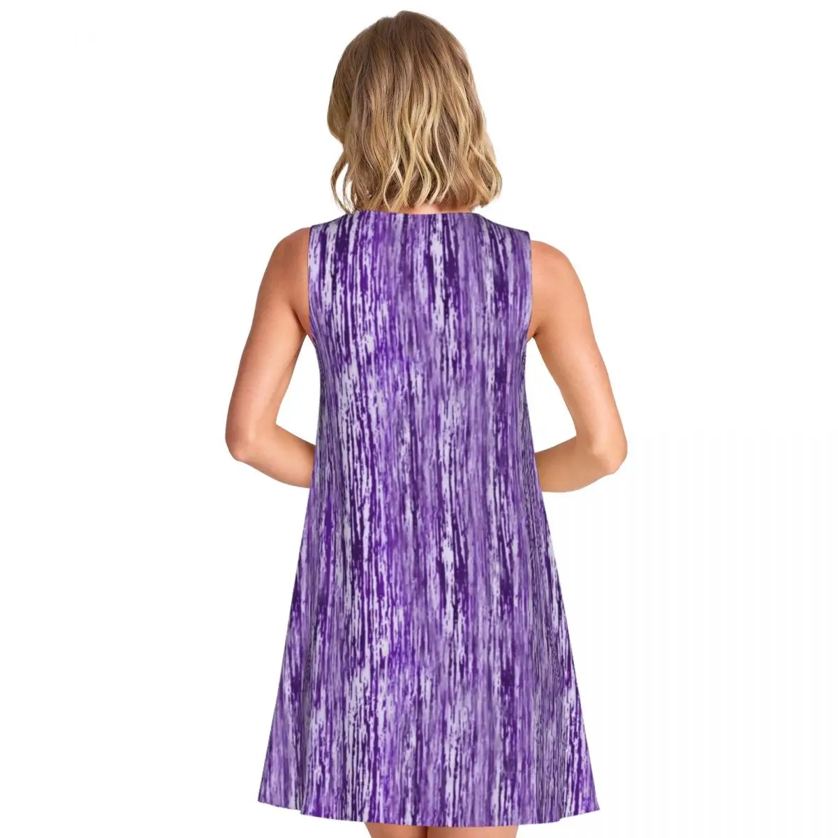Tie Dye Dress Purple Hippy Print Cute Dresses Summer Street Fashion Oversized Casual Dress Hot Sale Female Pattern Vestidos