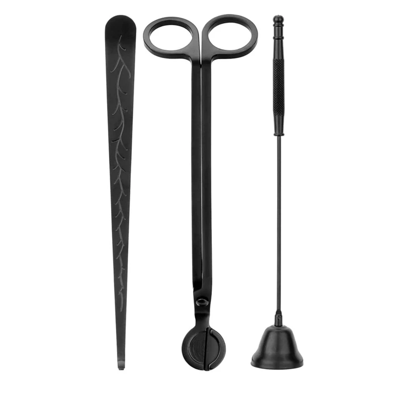 3 In 1 Candle Wick Trimmer Candle Accessories Set Candle Accessories Black For Candle Care Candle Kit