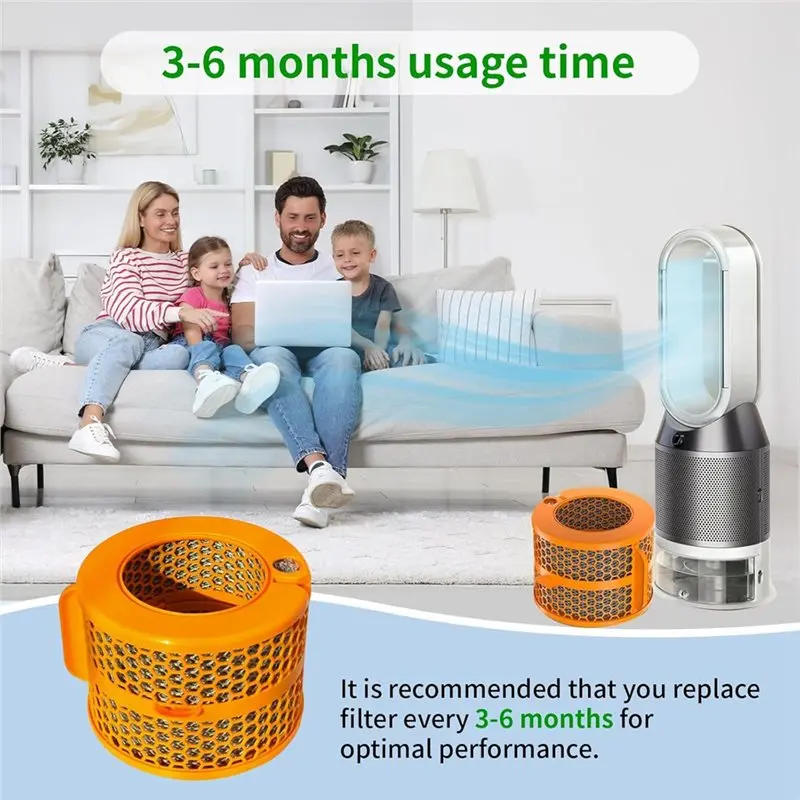 A66T-Humidifier Filter Replacement Carbon Fiber Evaporator For Dyson PH01 PH02 PH03 PH04 PH3A Air Purifier Units view 3