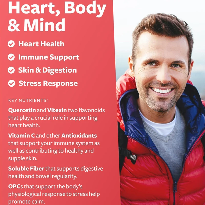 Hawthorn Berry Capsules - Digestive and Heart Health Supplement -2660 mg Fresh Berry Concentrate