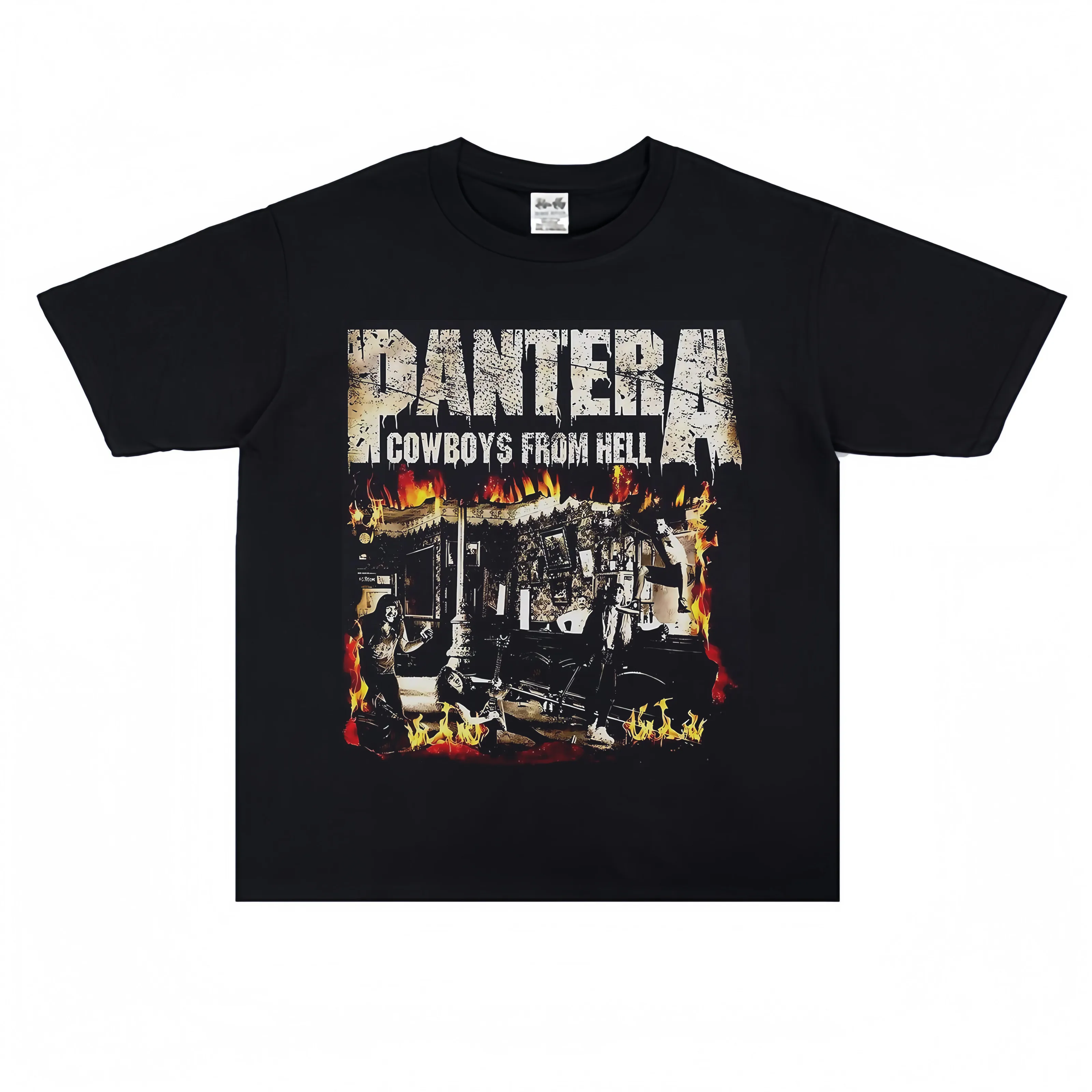 2026 PANTERA Rock Band Retro Printed T-shirt Made of American Pure Cotton, Comfortable, Breathable, High Quality Ins Y2K