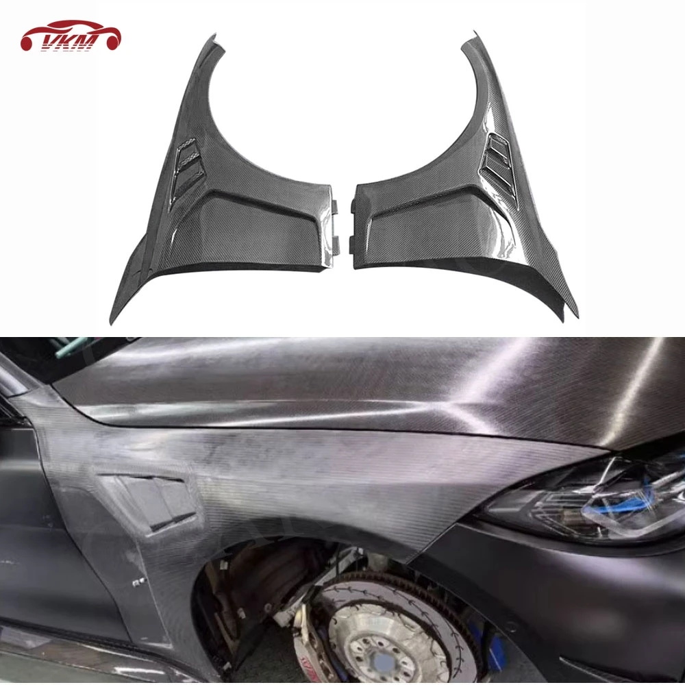 

Carbon Fiber Body Kits Car Front Bumper Side Fenders Fin Splitters Spoiler for BMW G80 M3 G82 G83 M4 2021+ FRP Accessories