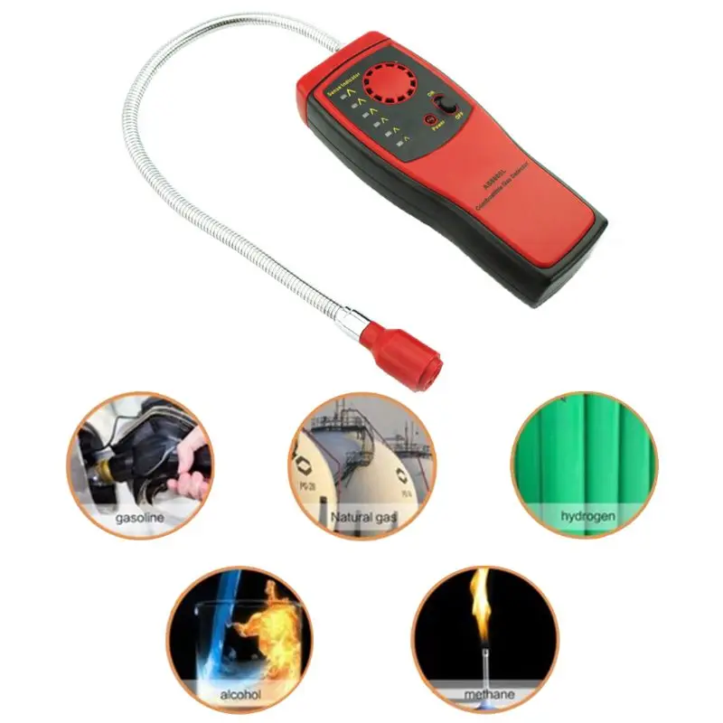 AS8800L Handheld Combustible Gas Detector Portable Combustible Gas Auto