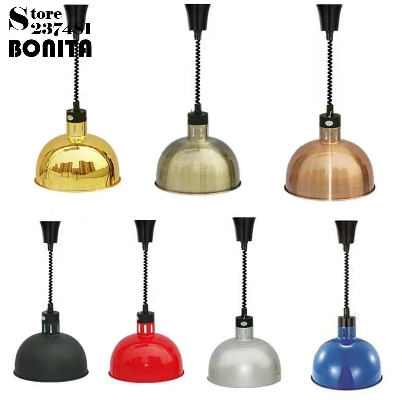 Modern Warming Pendant Lamp with Switch Restaurant Supermarket Buffet Decoration Lighting Commercial  Hanging Food Heat Lamp