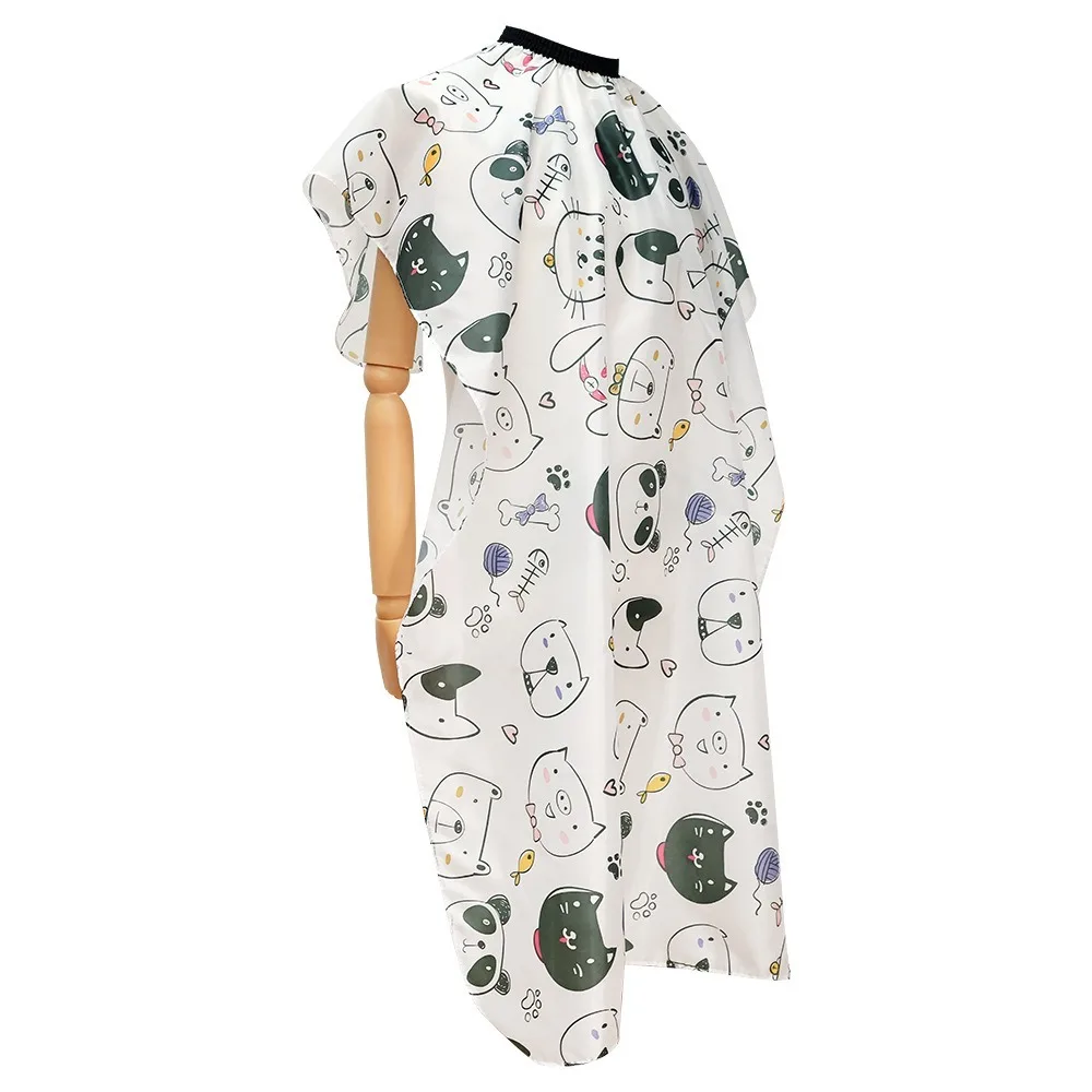 

Профессиональная детская накидка для стрижки с героями мультфильмов, накидка для салона, парикмахерская, мягкая детская накидка для парикмахера, водонепроницаемое платье с милыми животными