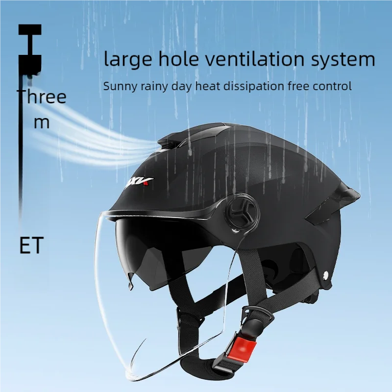 Men's Convertible Moto Helmet Removable Visor In-Mold Sports Mountain Bike Riding Gear for Motorcycle