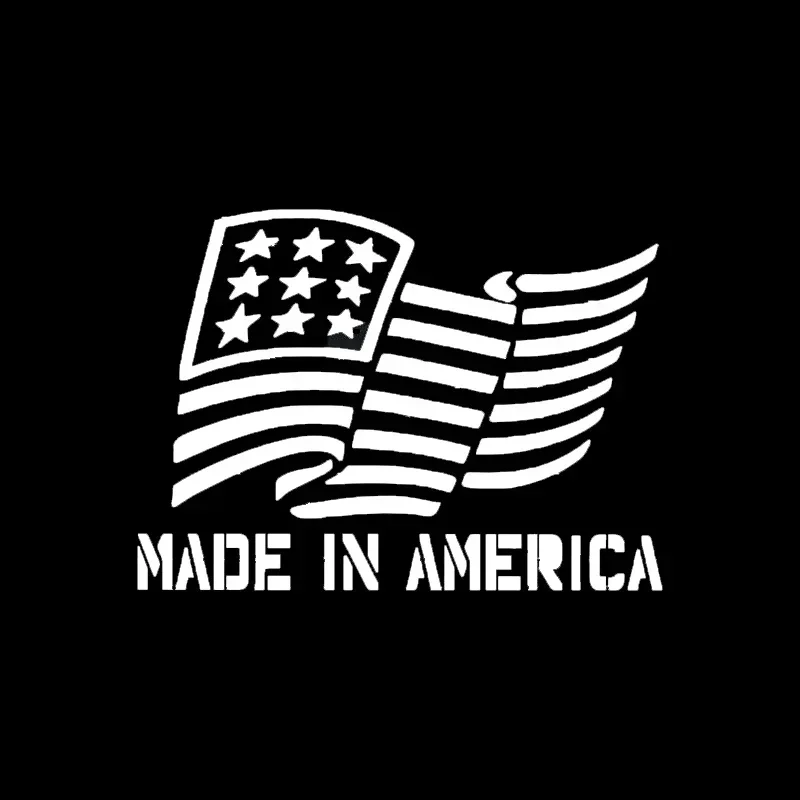 

Car Sticker Made in American Flag Truck Window Vinyl Sticker Muscle 4x4 Art Painting Vinyl Decor Decals