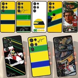 Ayrton Senna F1 Case For Samsung Galaxy S23 S20 FE S21 FE S22 Ultra Note 20 S8 S9 S10 Note 10 Plus Back Cover
