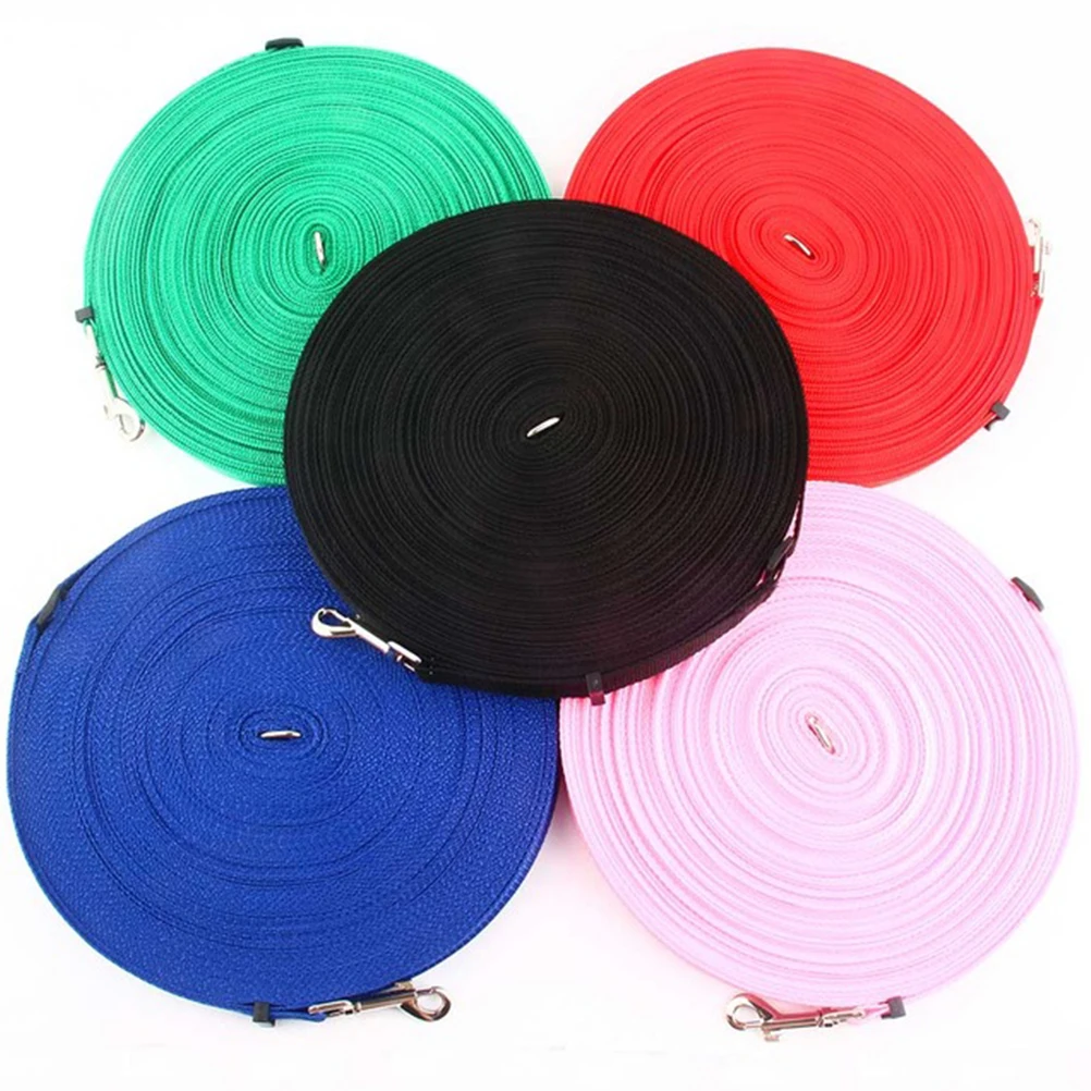 

Heavy Duty Dog Leash Puppy Lead Chrome Connector Durable Long Pet Rope Comfortable Grip Obedience Pink Dog Training Lead Pet