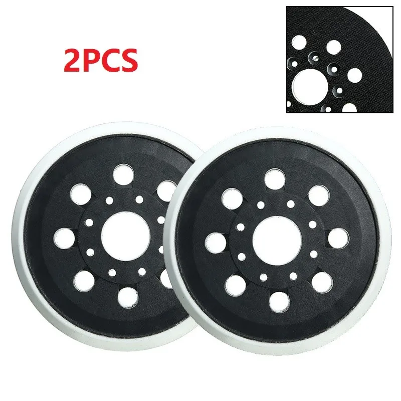 2pcs 125mm Backing Pad for Bosch GEX1251AE PEX220 with 8 Hole Configuration Compatible with 5 Inch Sanding Discs