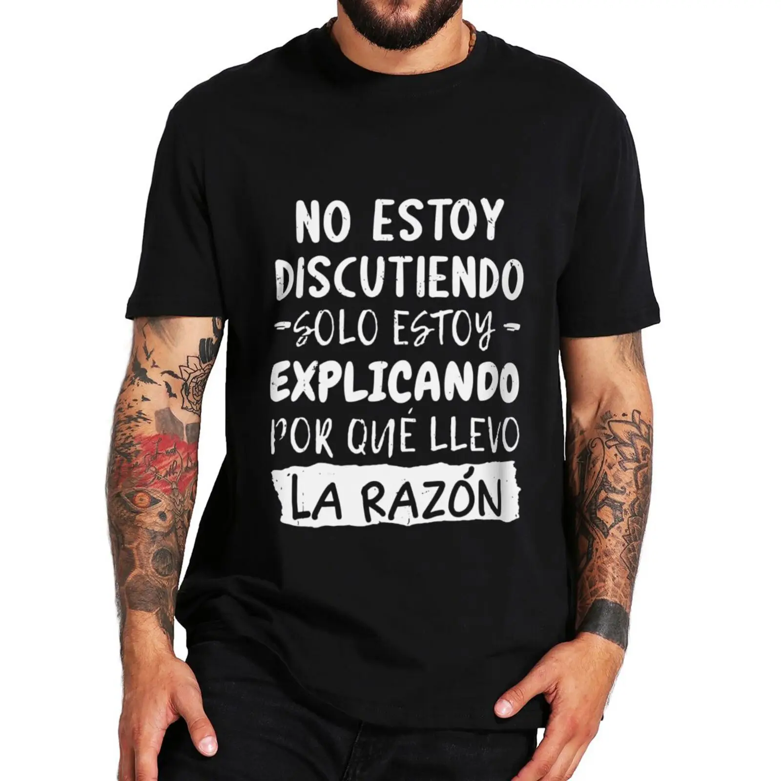 I'm Ne arguing i'm explaining mérő i'm lga T Ing Mulatságos Spanyol nyelv Kiírás Komikum Muri camiseta Lezser Pamut Uniszex Lágy Póló