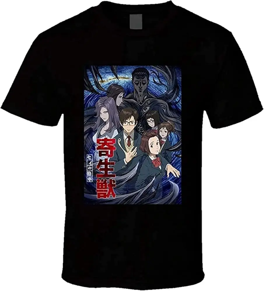 Custom Parasyte The Mens T-Shirt Unisex Graphic Black Tee Shirt