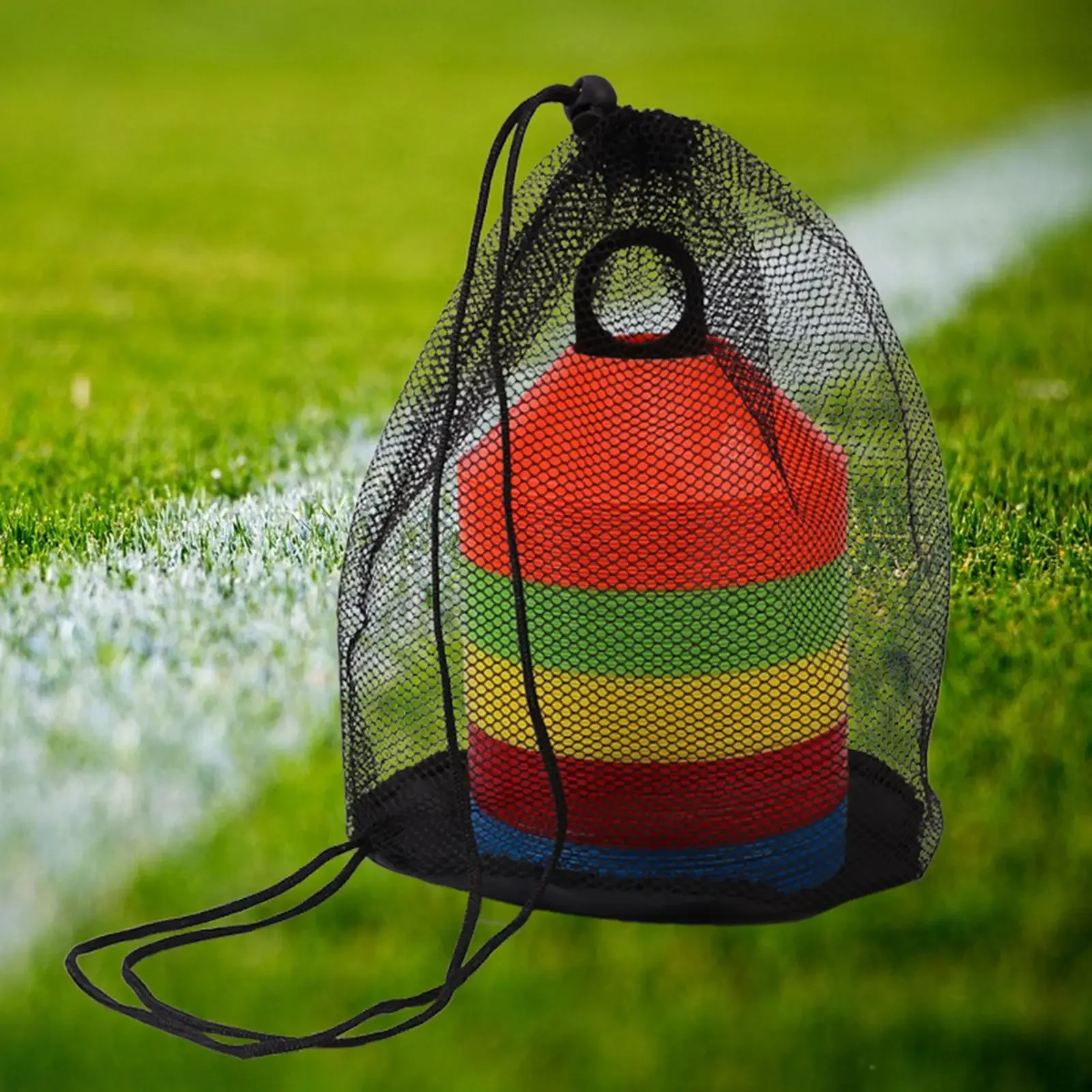 

50Pcs/Set Soccer Cones Practice Equipment Supplies Portable Cross Training for Games Coaching Football Garden Outdoor Activities