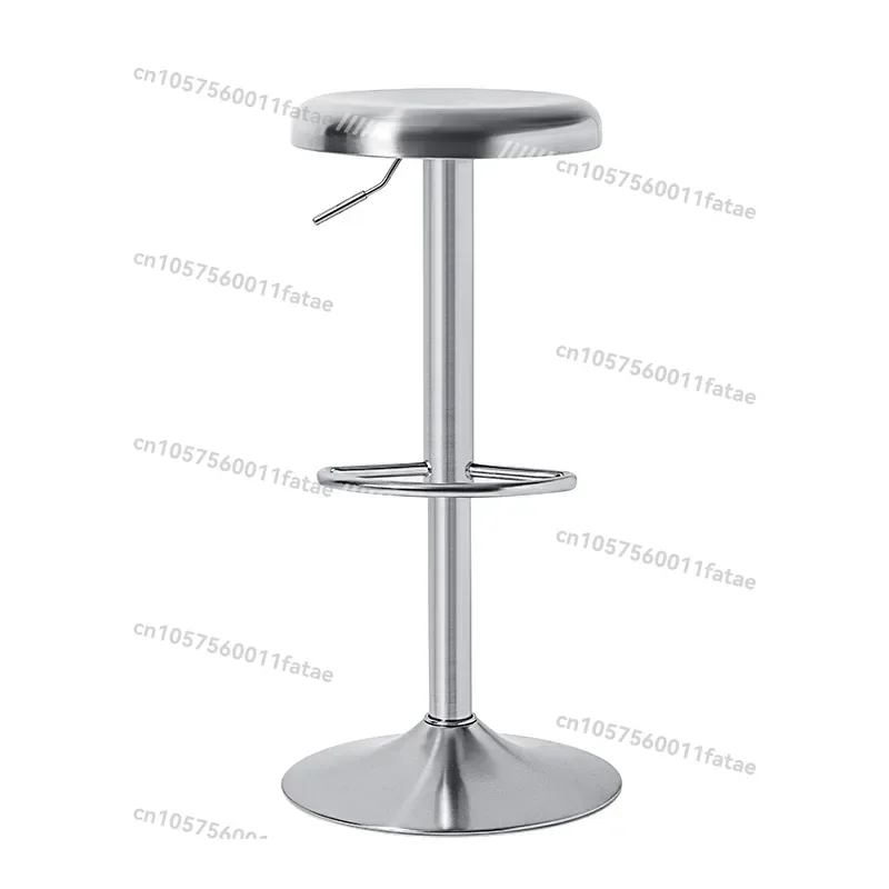 

High Stool Rotatable Home，Adjustable Triple Brushed Stainless Steel Dirt Resistant Thickened Base