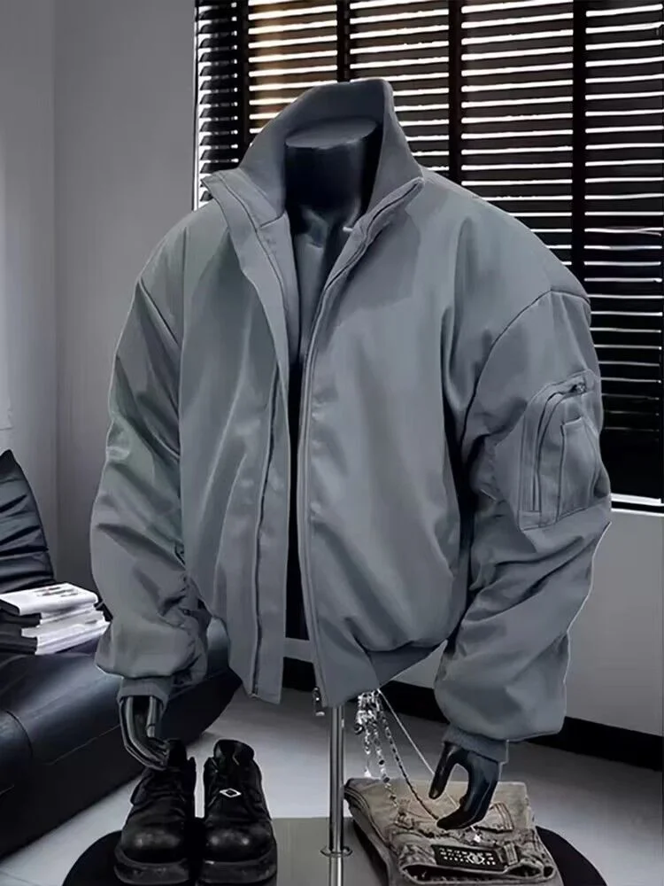 

Куртка-пуховик Y2K мужская, натуральный дизайн, оригинальное производство, темно-синяя/черная, высококачественная модная верхняя одежда с меховым капюшоном, Super BF