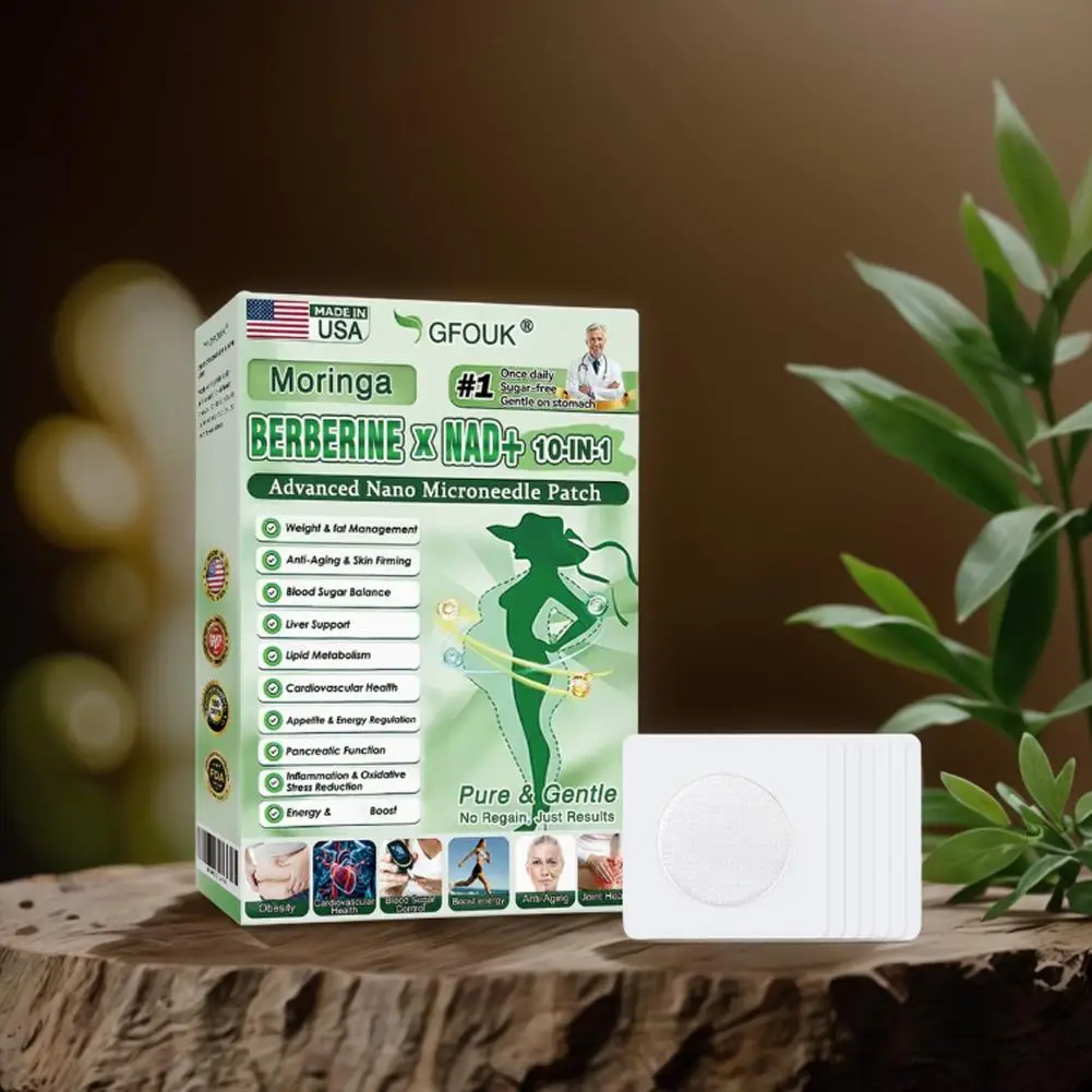 3/5/10 PCS Ultra-Thin Nano Microneedle Firming Patch Berberine NAD+ Body Slimming Skin Tightening Daily Care