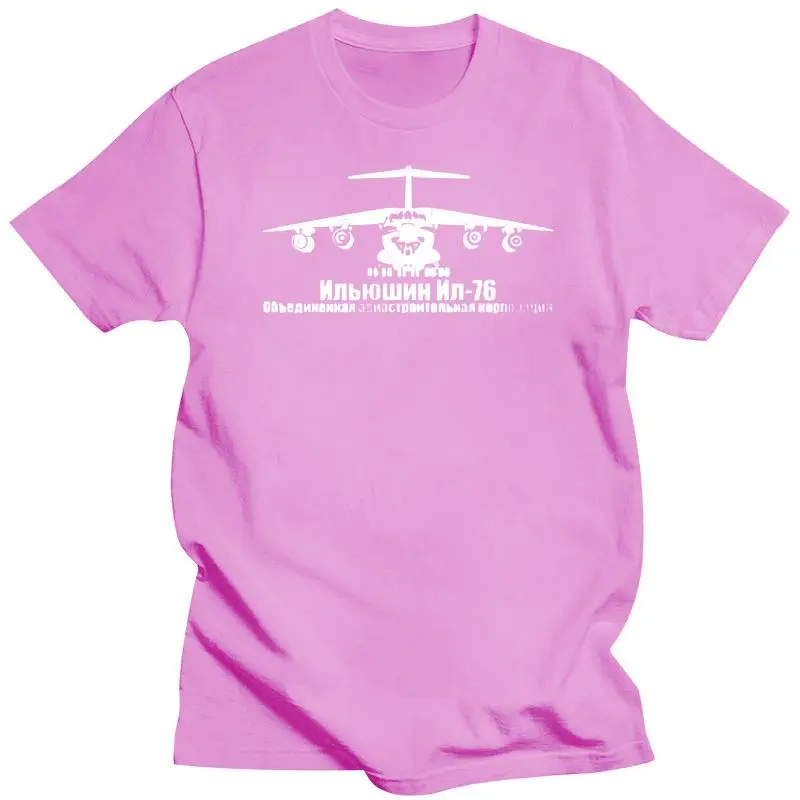 New Ilyushin Il-76 Series Plane T-Shirt Vehicle Armed Assault Russian Air Force 2021 2021 Men Printed Top Quality Printed Shirts