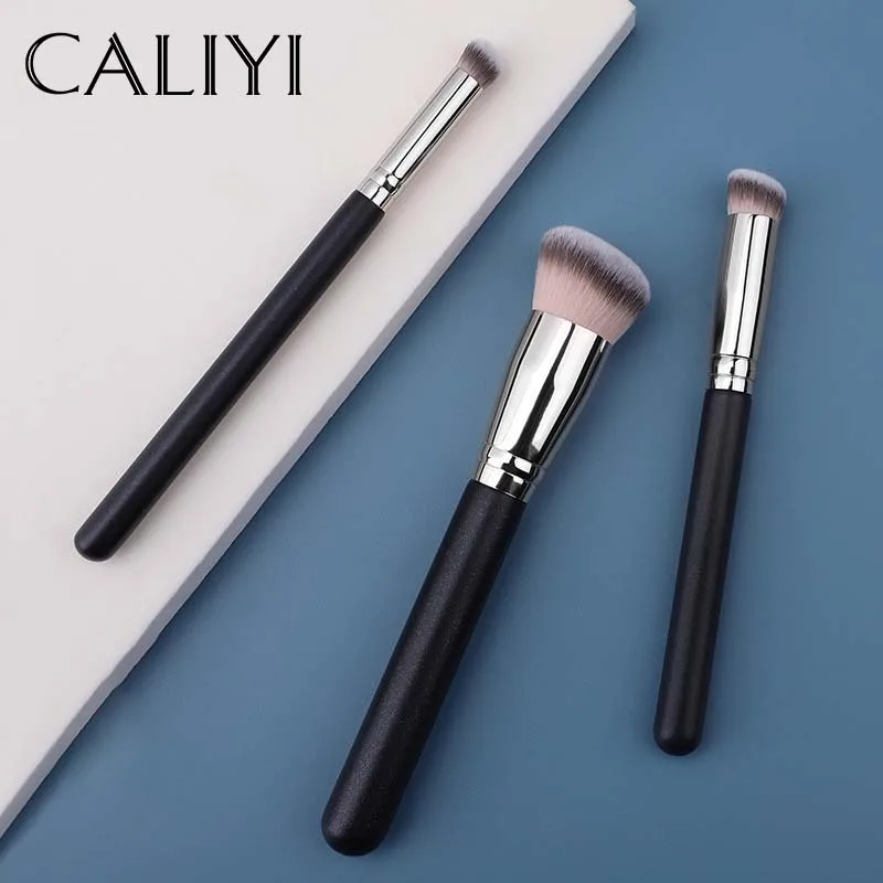 CALIYI 1/3pcs Makeup Brushes Foundation Loose Powder Concealer Blending Blush Brush Professional Cosmetic Beauty Make Up Tools