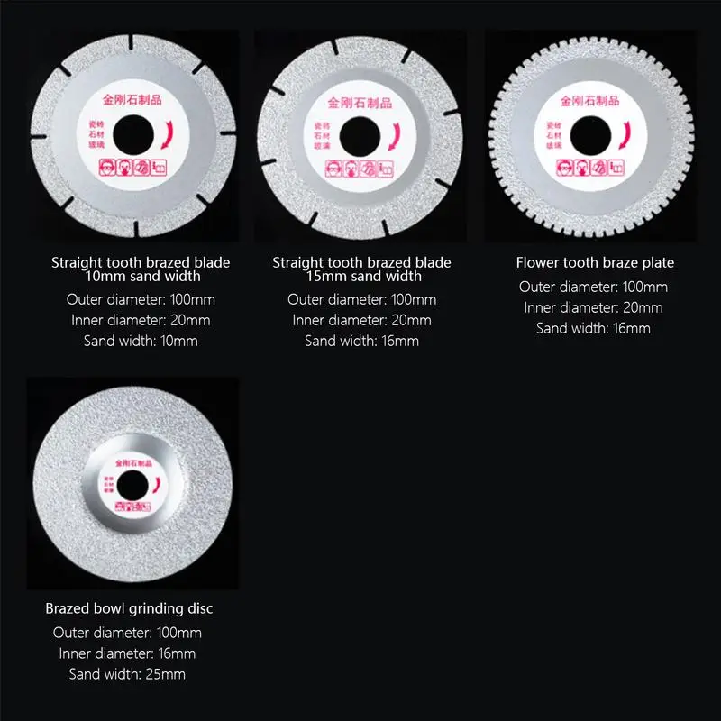 Tile Cutting Wheel Tooth Design Marble Cutter Disc Multifunctional Rotary Tool Cut Off Wheels For Ceramic Tile Jade Wine Bottle