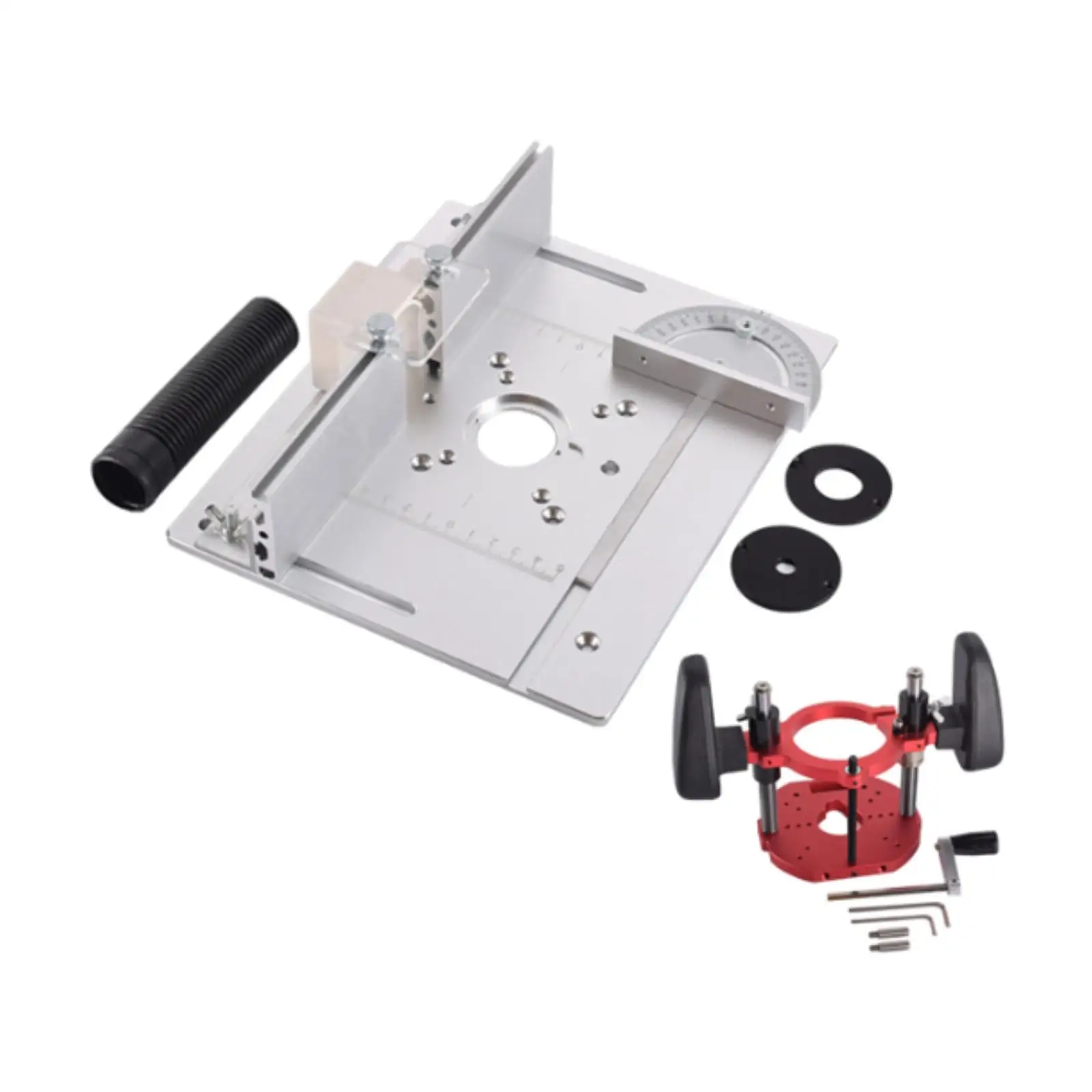 

Router Lift High Accuracy Installation Hole 62x70 Easy to Install Professional Router Worktable Manual Lifting Router System Kit