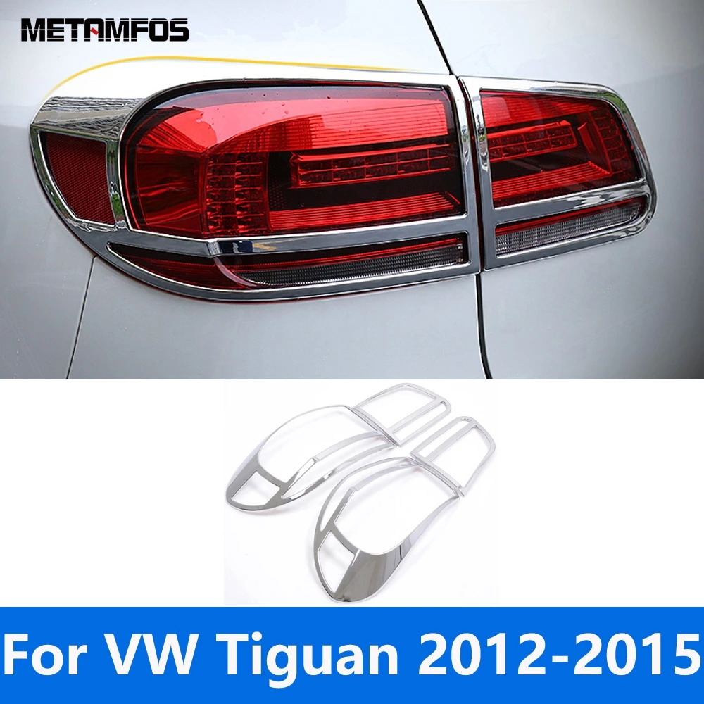 

Для Volkswagen VW Tiguan 2012 2013 2014 2015 5dr хэтчбек хромированная крышка заднего фонаря накладка рамка заднего фонаря автомобильные аксессуары