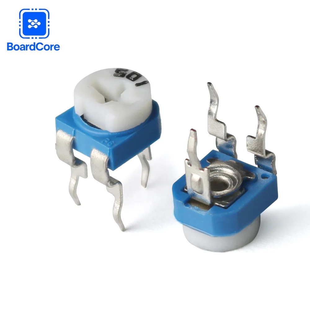 100/65PCS RM065 Multiturn Trimmer Potentiometer Kit 500Ω -1MΩ/100Ω-1MΩ Variable Resistors Kit for Arduino