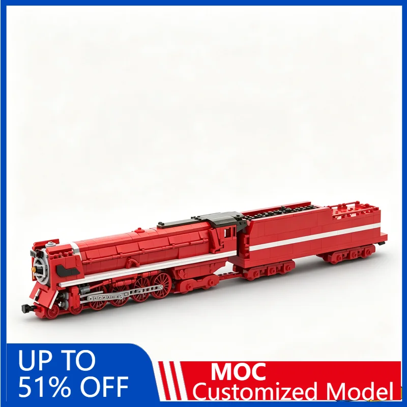 

1419PCS SAR Class 26 Red Devil Steam Locomotive Train Model Customize Building Blocks Educational Assembly Toy Collection Gifts