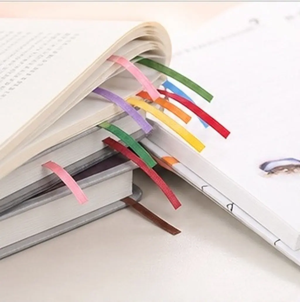 15Pcs Bookmark Tassel Ribbon Straps Colorful Page Marker Ropes for Books Journals DIY Crafting Decorative Tabs